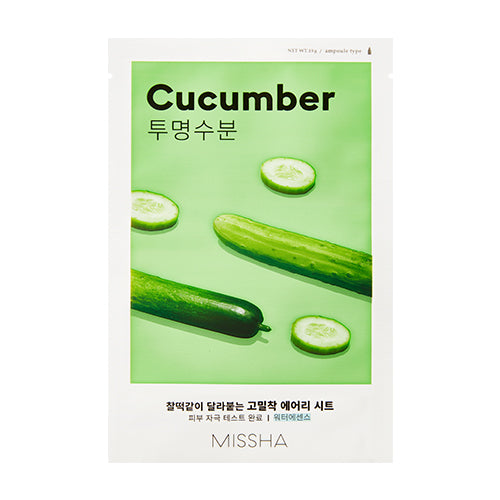 MISSHA Airy Fit Sheet Mask (Cucumber) lakštinė veido kaukė
