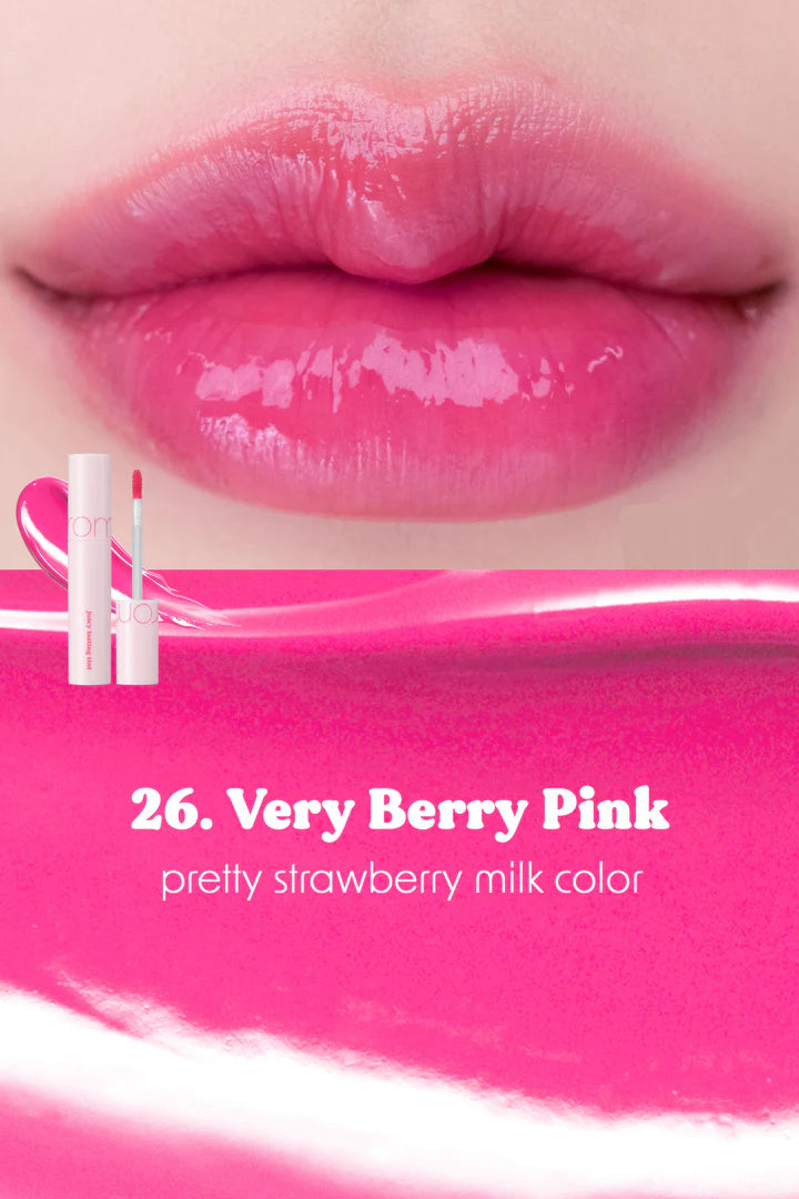 Rom&nd - Juicy Lasting Tint Summer Pink Series- Lipstick - 26 Very Berry Pink - 5.5g