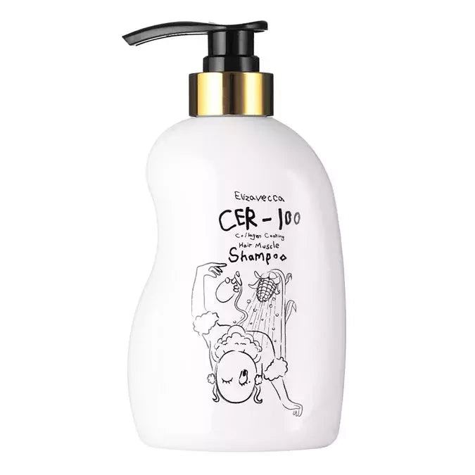 Elizavecca CER-100 Collagen Coating Hair Muscle Shampoo stiprinantis šampūnas su kolagenu 500ml