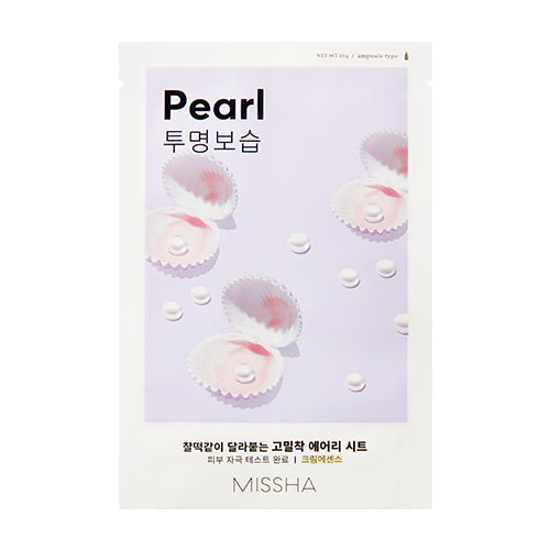 MISSHA Airy Fit Sheet Mask (Pearl) laštinė veido kaukė