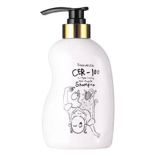 Elizavecca CER-100 Collagen Coating Hair Muscle Shampoo stiprinantis šampūnas su kolagenu 500ml