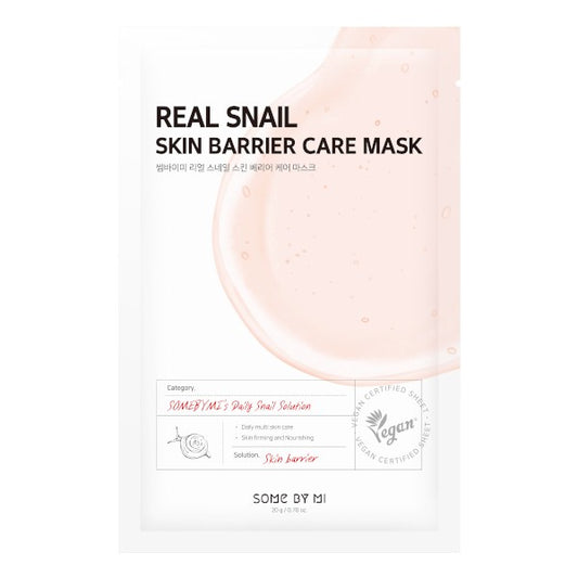 SOMEBYMI Real Snail Skin Barrier Care lakštinė veido kaukė su sraigių mucinu